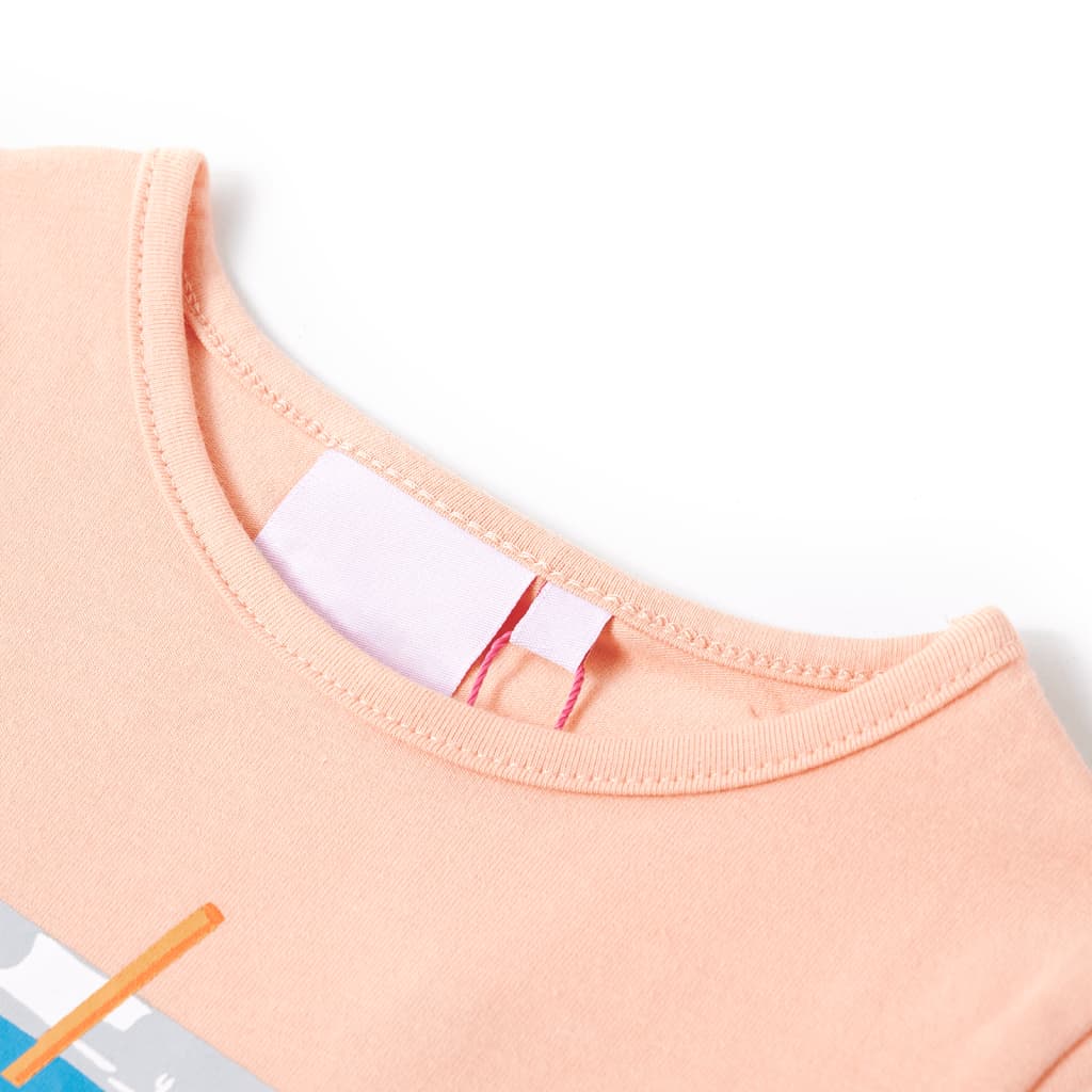 VidaXL Kindershirt 104 lichtoranje