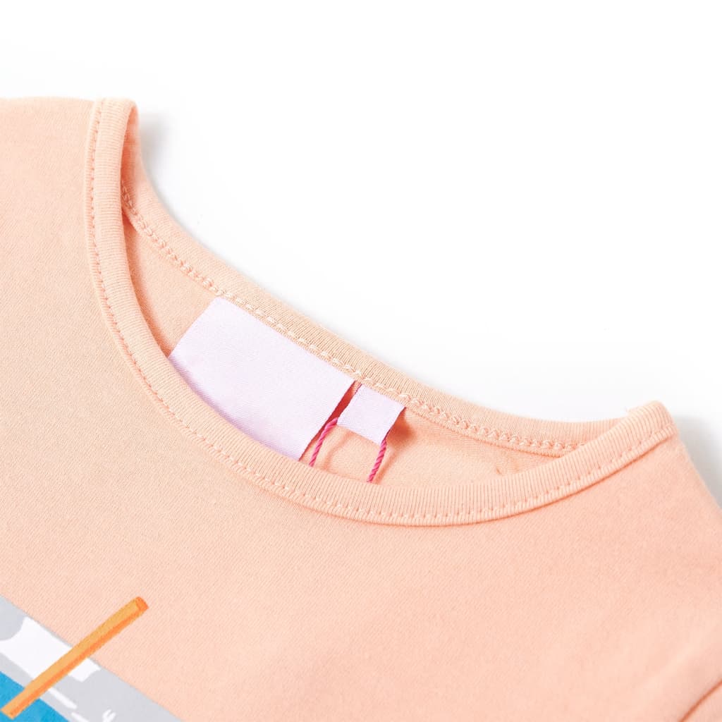 VidaXL Kindershirt 116 lichtoranje