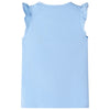 VidaXL Kindershirt met ruches aan de mouwen 104 lichtblauw