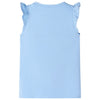 VidaXL Kindershirt met ruches aan de mouwen 116 lichtblauw