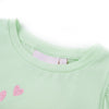Vidaxl kindershirt met ruches aan de mouwen 116 zachtgroen
