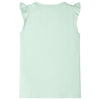 VidaXL Kindershirt met ruches aan de mouwen 140 zachtgroen