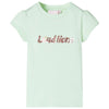 VidaXL Kindershirt met kapmouwen 104 zachtgroen