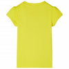 VidaXL Kindershirt met kapmouwen 104 felgeel
