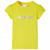 Vidaxl kindershirt met kapmouwen 140 felgeel