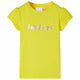 Vidaxl kindershirt met kapmouwen 140 felgeel