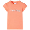 VidaXL Kindershirt met kapmouwen 92 neonoranje