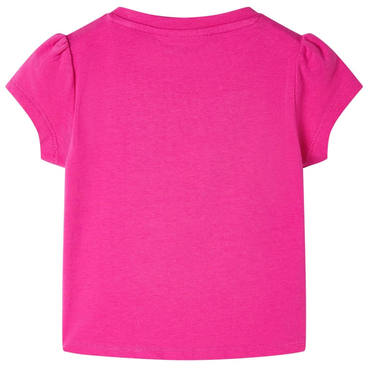 VidaXL Kindershirt 104 donkerroze
