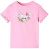 Vidaxl kindershirt met korte mouwen 116 felroze