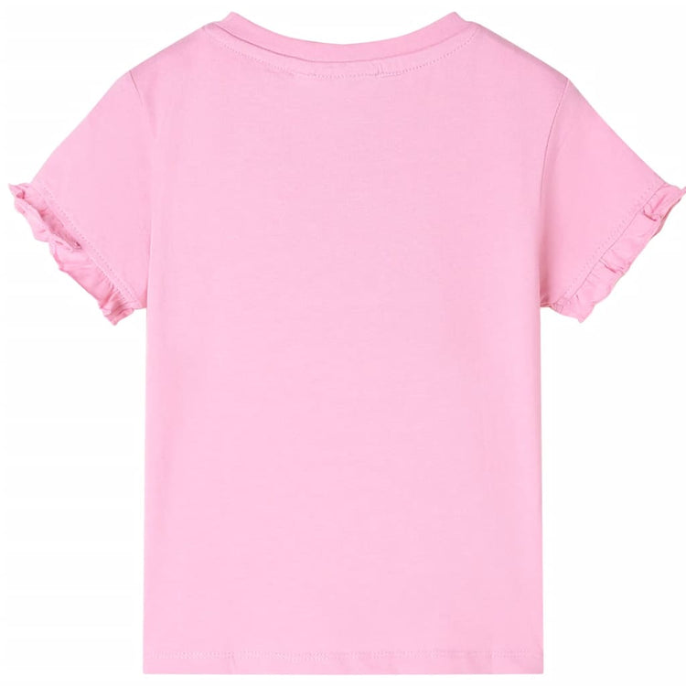 VidaXL Kindershirt met korte mouwen 128 felroze