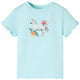 Vidaxl kindershirt met korte mouwen 104 lichtzeeblauw