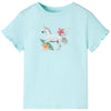 Vidaxl kindershirt met korte mouwen 128 lichtzeeblauw