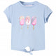 Vidaxl kindershirt 128 blauw