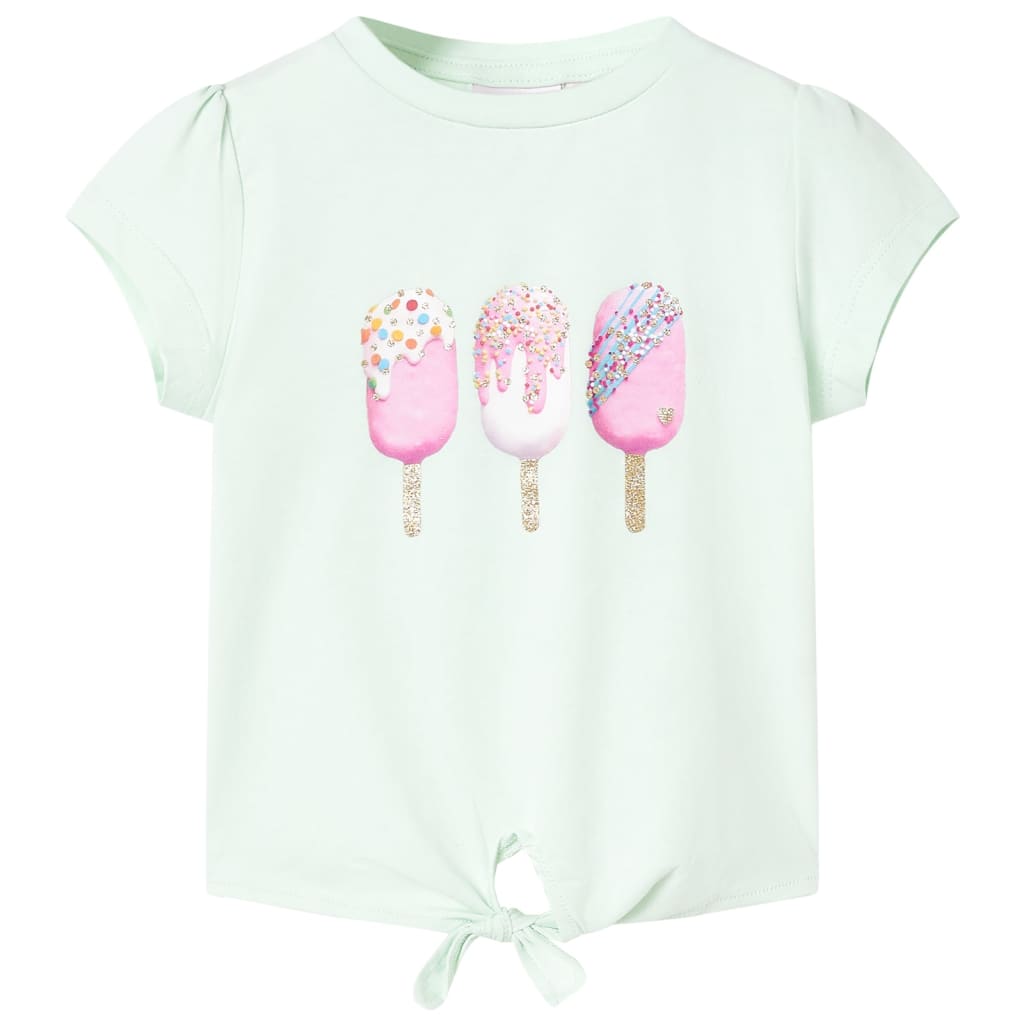 VidaXL Kindershirt 92 lichtmint
