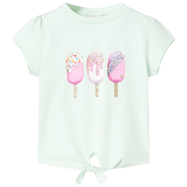 Vidaxl kindershirt 104 lichtmintkleurig