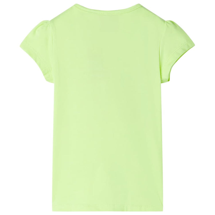 Vidaxl kindershirt 116 neongeel