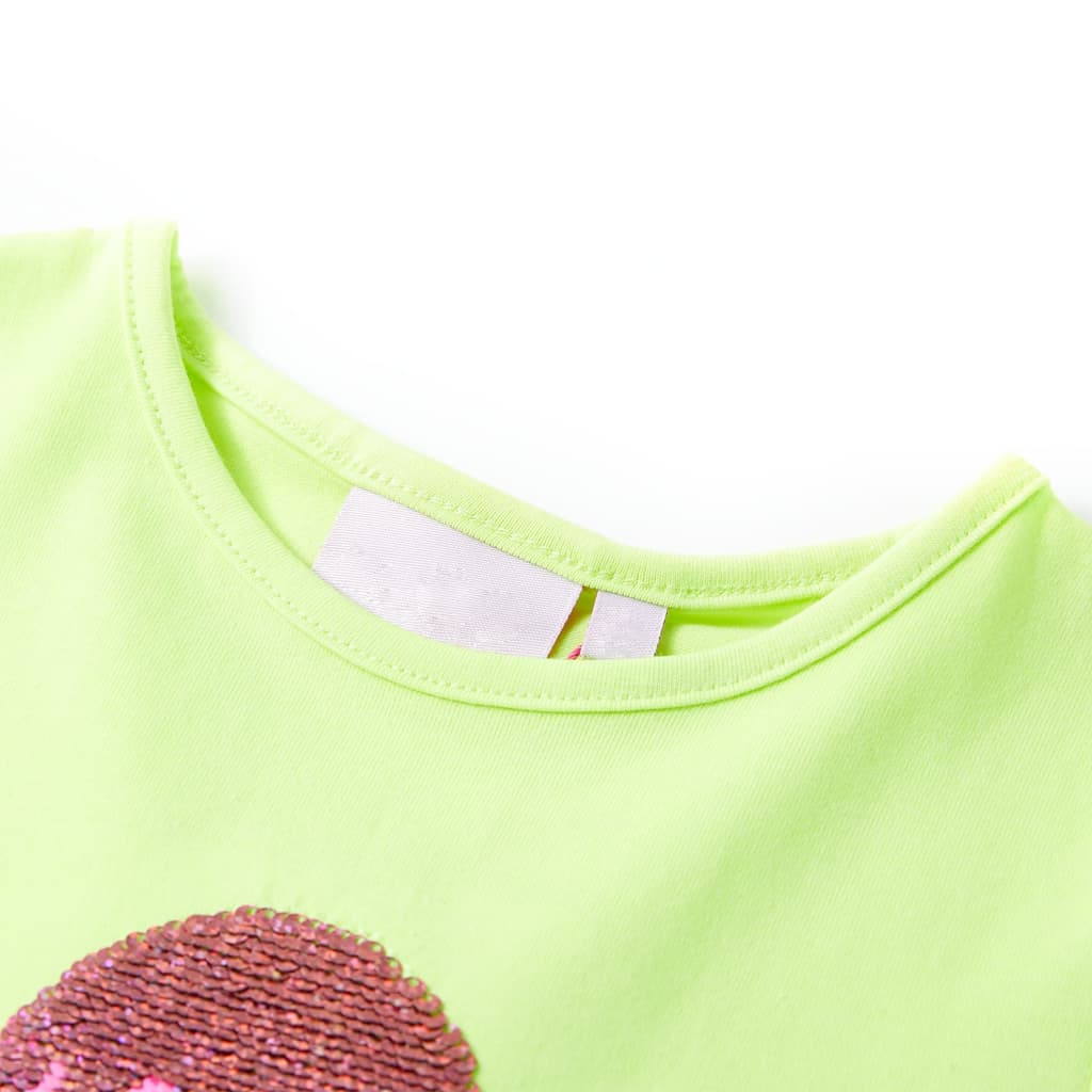 VidaXL Kindershirt 140 neongeel