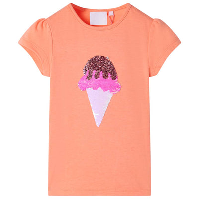 VidaXL Kindershirt 92 neonoranje