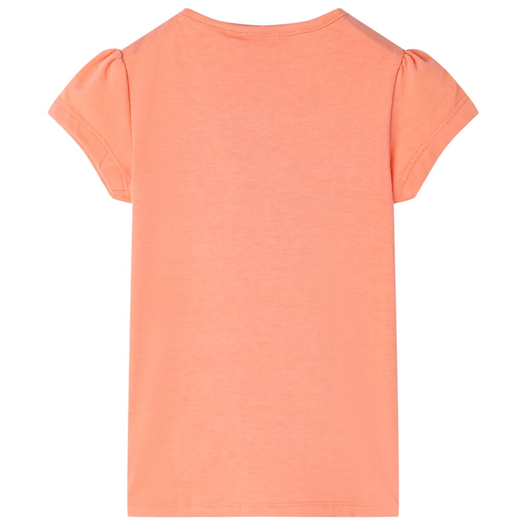 VidaXL Kindershirt 104 neonoranje