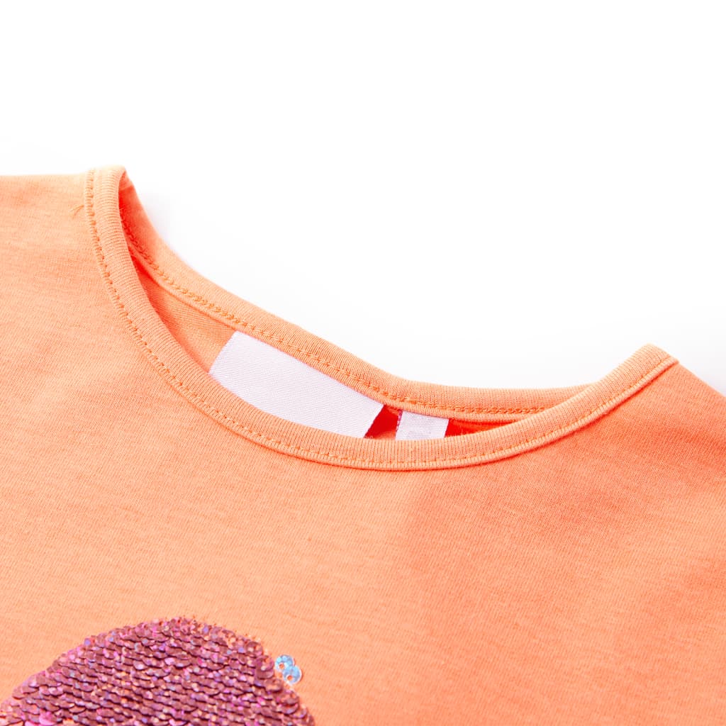 VidaXL Kindershirt 104 neonoranje