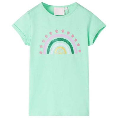 VidaXL Kindershirt 128 felgroen