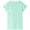 VidaXL Kindershirt 128 felgroen
