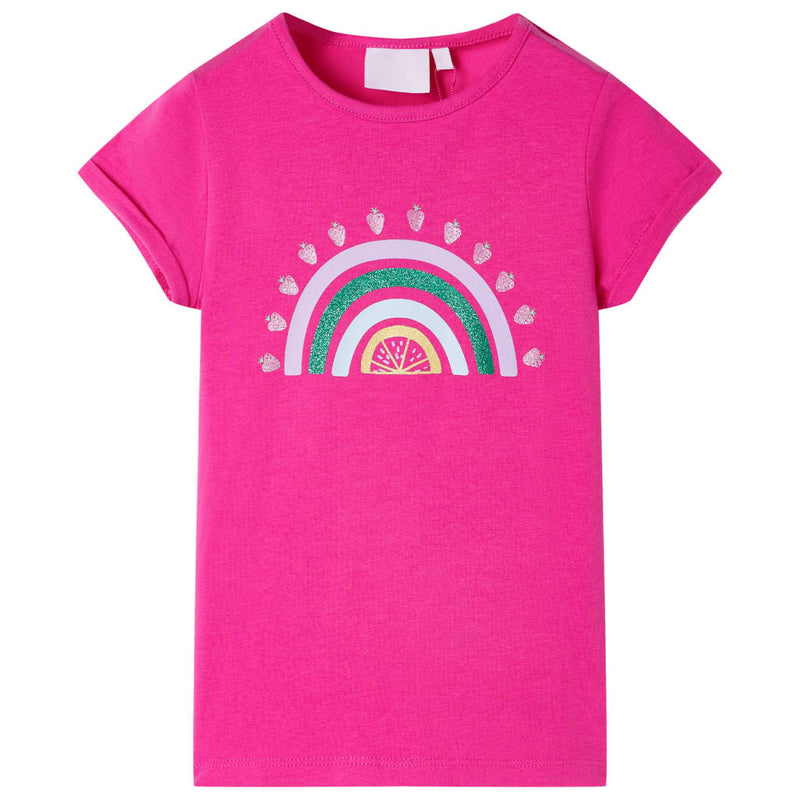 Vidaxl kindershirt 92 donkerroze