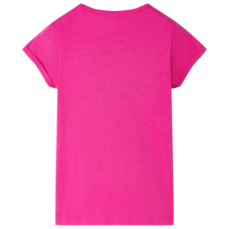 VidaXL Kindershirt 140 donkerroze