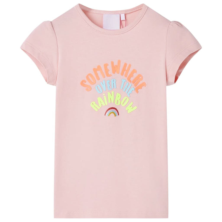 VidaXL Kindershirt 128 lichtroze