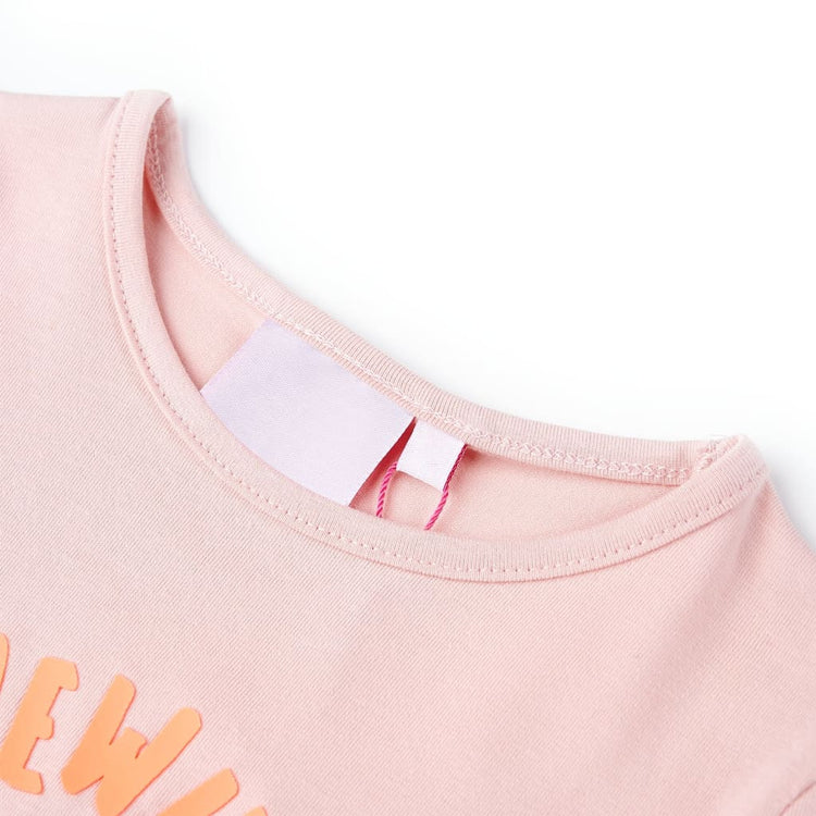VidaXL Kindershirt 128 lichtroze