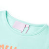 VidaXL Kindershirt 92 lichtzeeblauw