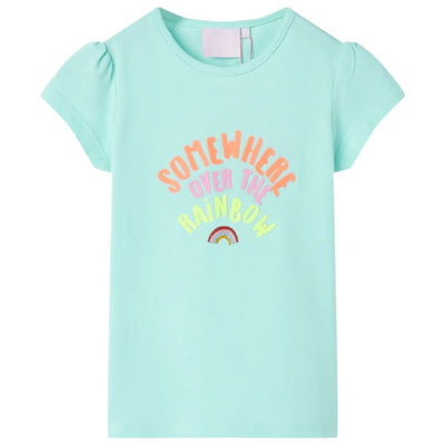 VidaXL Kindershirt 116 lichtzeeblauw