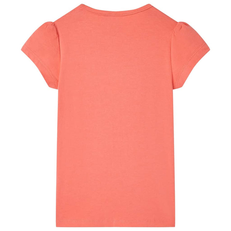 VidaXL Kindershirt 116 koraalkleurig