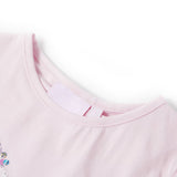 Vidaxl kindershirt met kapmouwen 128 zachtroze - afbeelding 3
