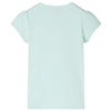 VidaXL Kindershirt met kapmouwen 116 lichtmintkleur