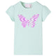Vidaxl kindershirt met kapmouwen 128 lichtmintkleur