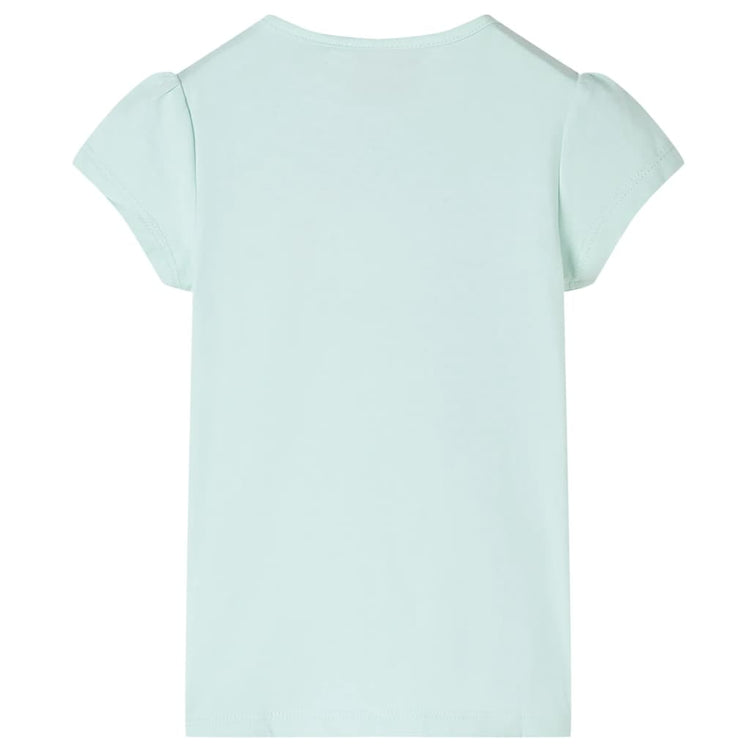 Vidaxl kindershirt met kapmouwen 140 lichtmintkleur