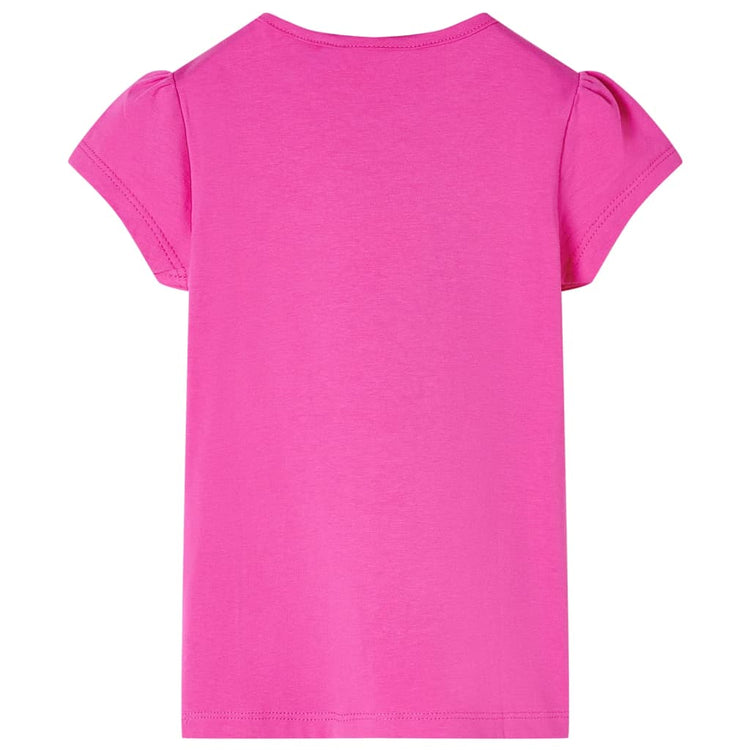 VidaXL Kindershirt met kapmouwen 92 donkerroze
