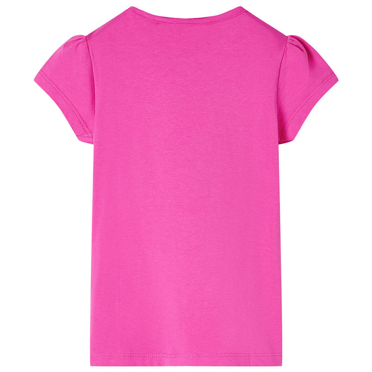 Vidaxl kindershirt met kapmouwen 104 donkerroze