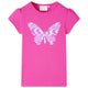 Vidaxl kindershirt met kapmouwen 128 donkerroze