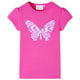 Vidaxl kindershirt met kapmouwen 140 donkerroze
