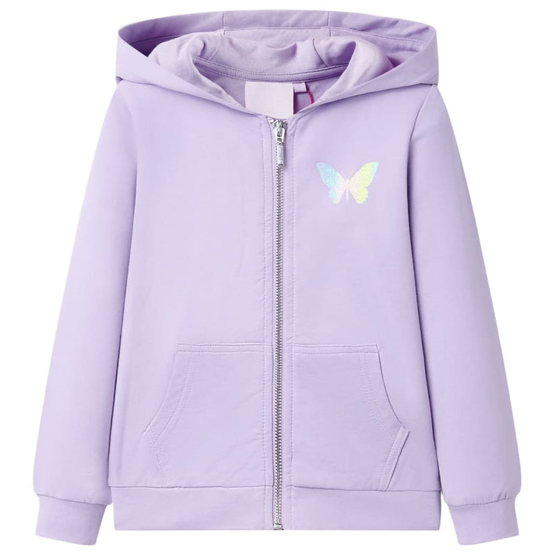 Vidaxl kindervest met capuchon 92 lila