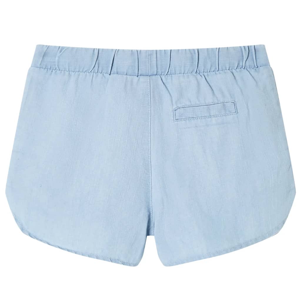 VidaXL Kindershorts 92 zachtdenimblauw