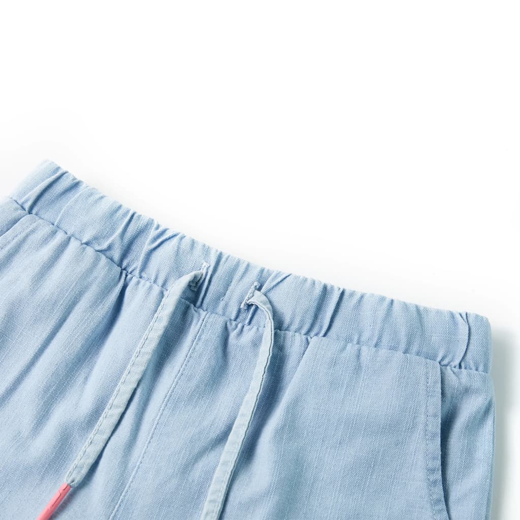 Vidaxl kindershorts 92 zachtdenimblauw