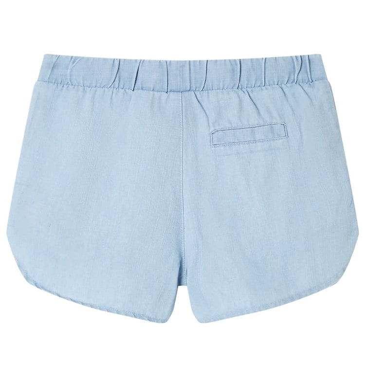 Vidaxl kindershorts 128 zachtdenimblauw