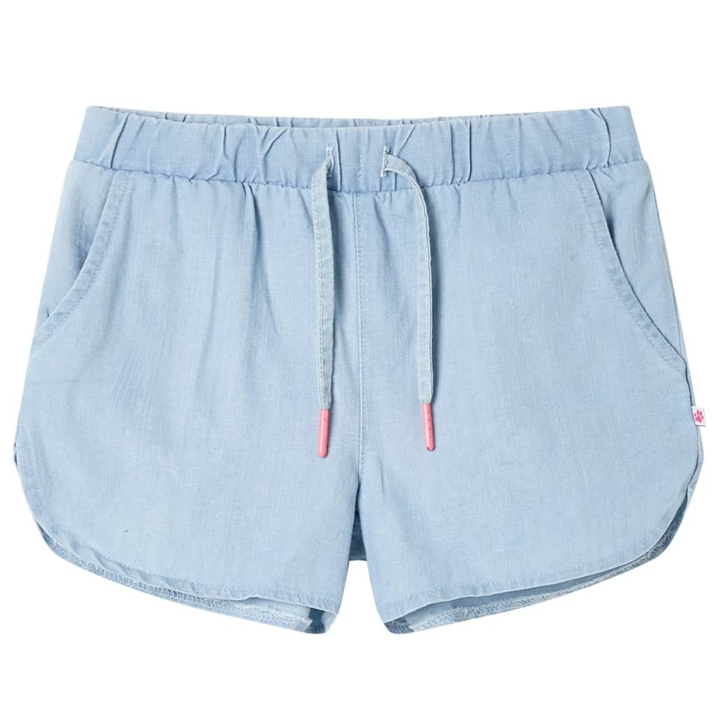 Vidaxl kindershorts 140 zachtdenimblauw