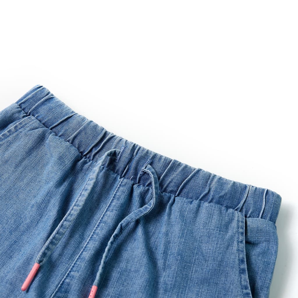 Vidaxl kindershorts 116 denimblauw