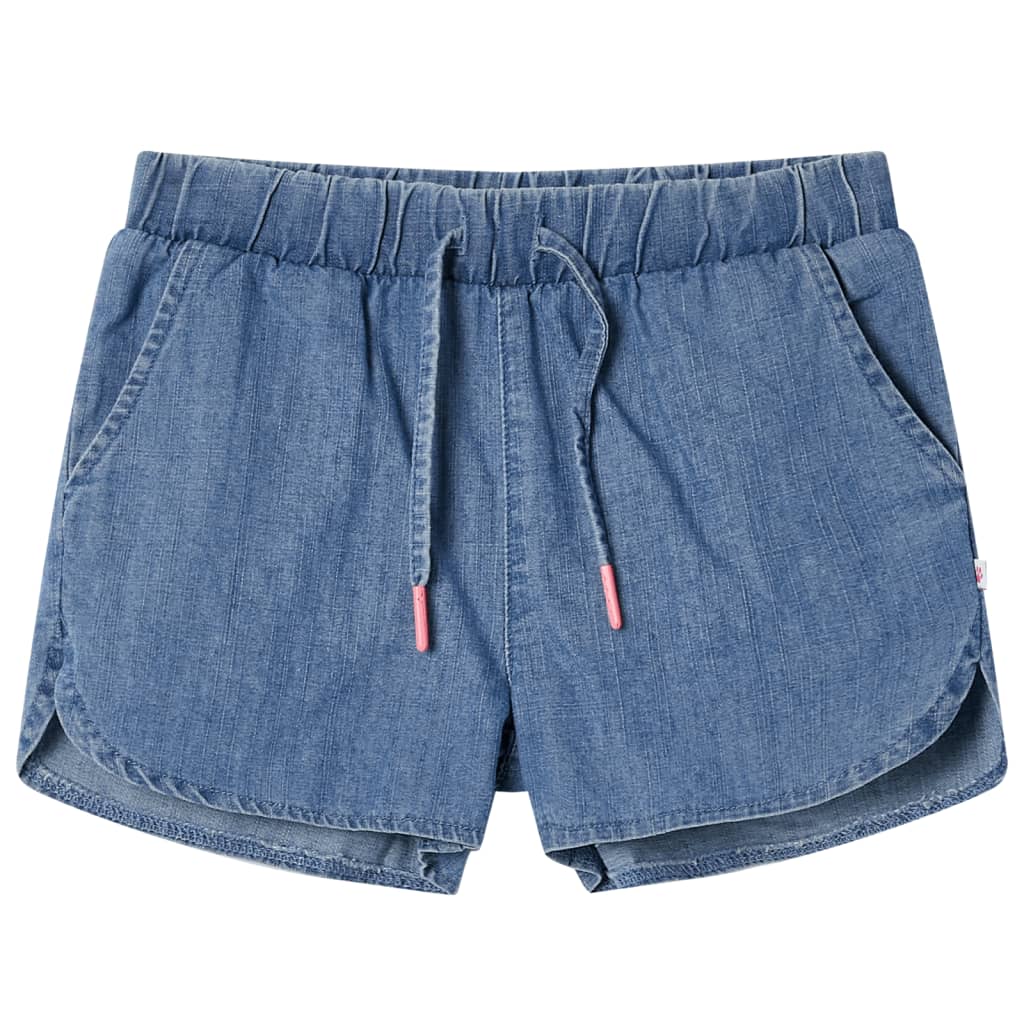 Vidaxl kindershorts 128 denimblauw