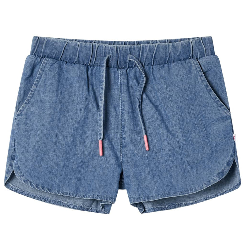 Vidaxl kindershorts 140 denimblauw