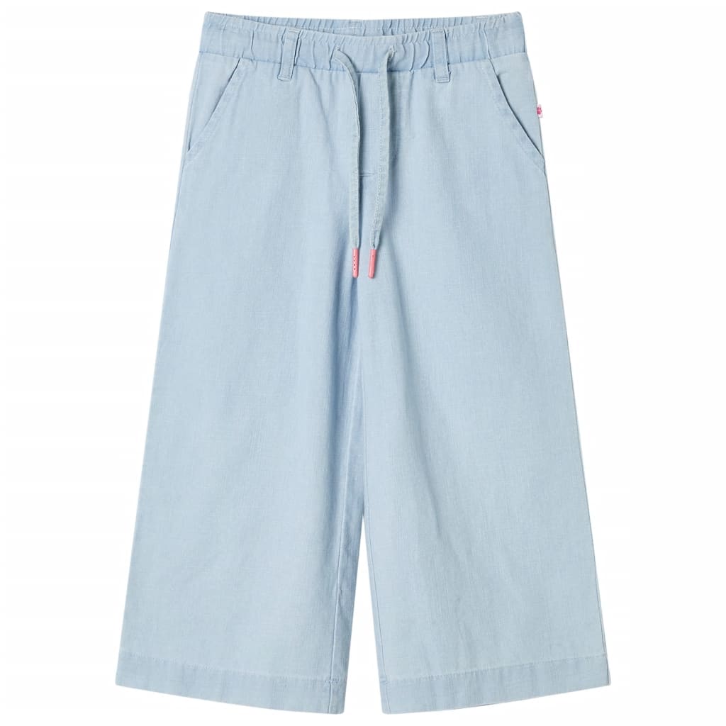 VidaXL Kinderbroek 104 zachtdenimblauw